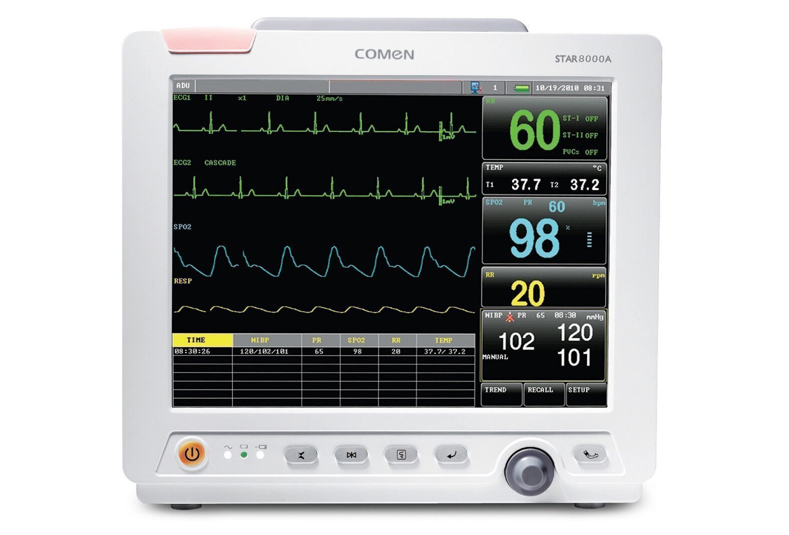 прикроватный монитор пациента comen star8000c